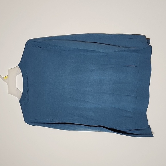 Kathrine Barclay teal crewneck merino wool sweater lightweight. Womens small - Picture 6 of 6